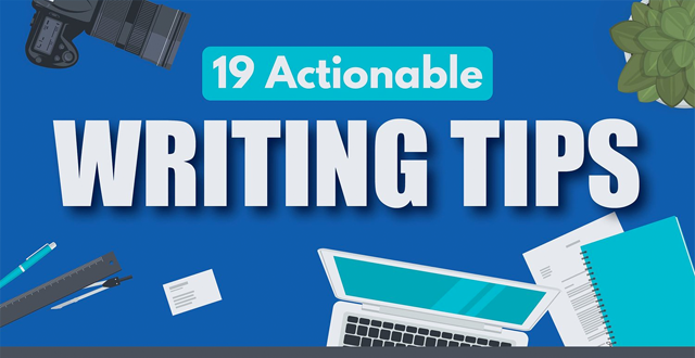 From the Web: 19 Actionable Writing Tips